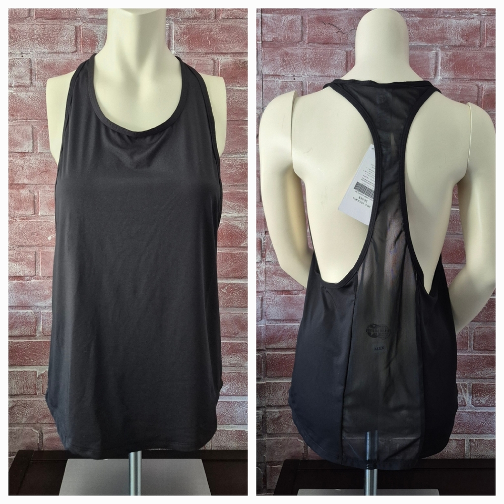 Fabletics Hayden Black Racerback Tank Top Sz S